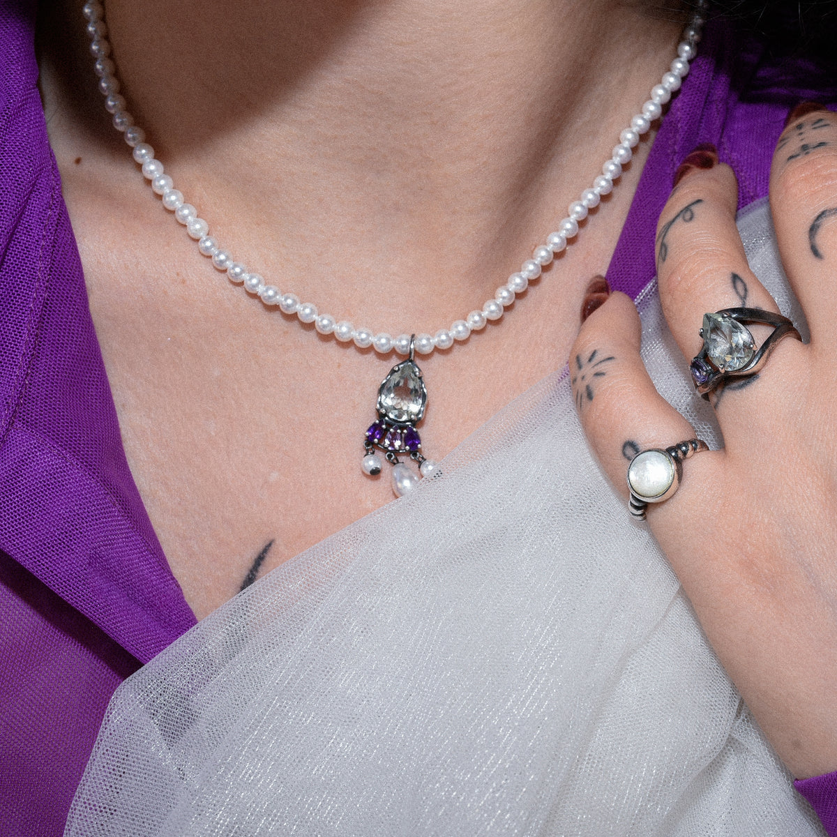 Collana Petricore - Silver