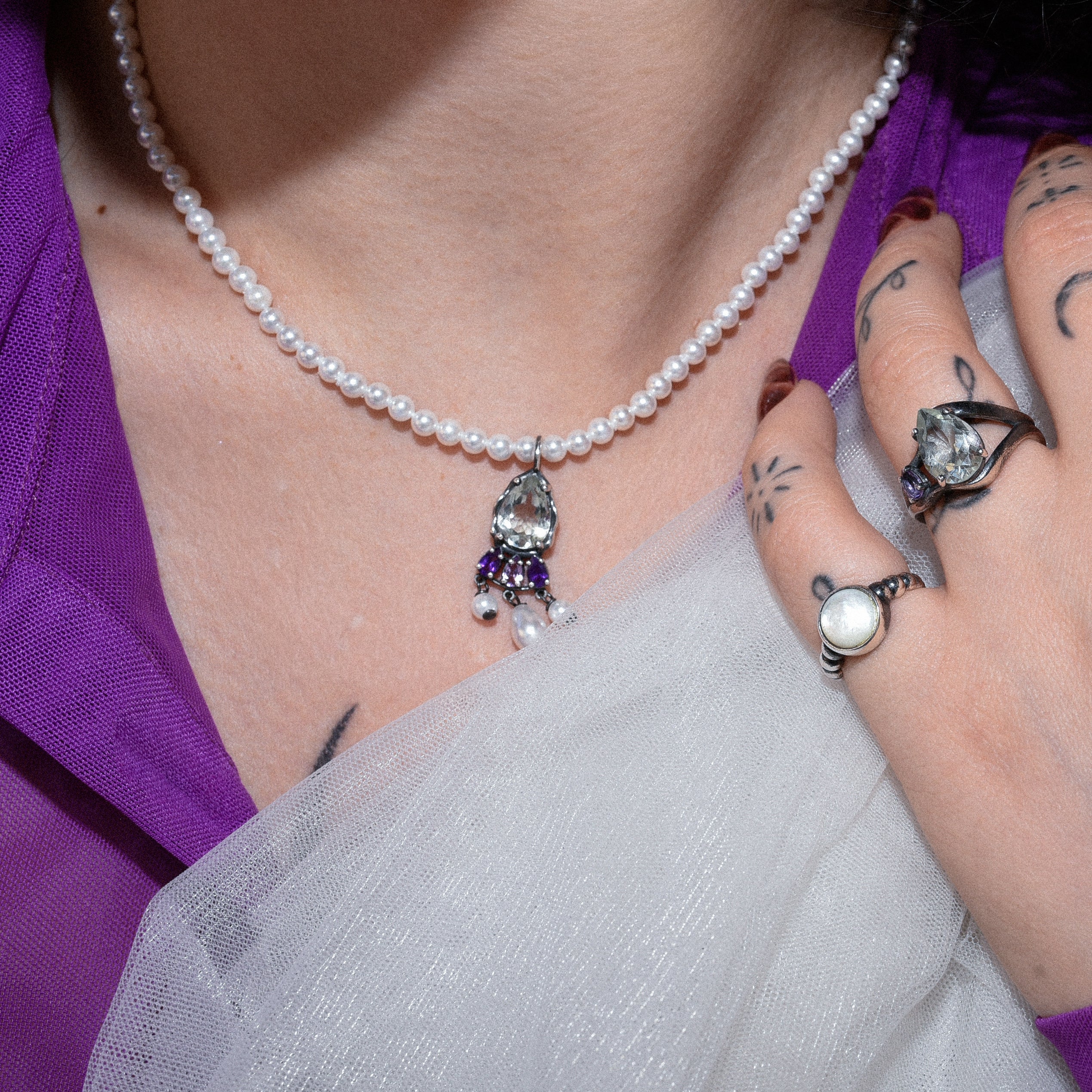 Collana Petricore - Silver
