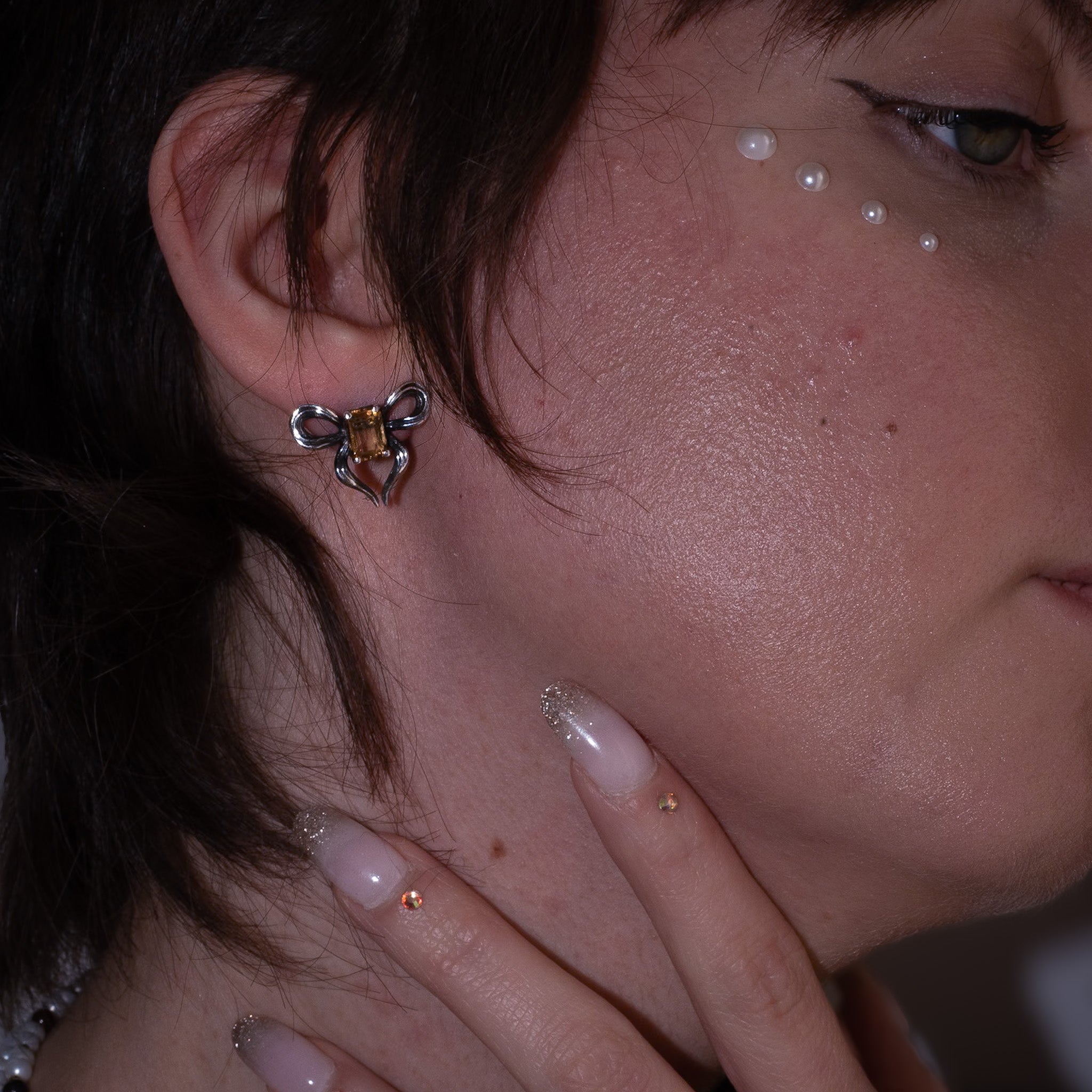 Oh My Bow! Earrings - Silver